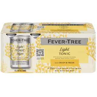 Fever Tree Premium Light Tonic in a can - 8 Pack