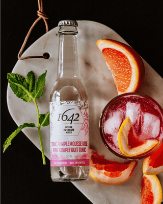 1642 Canadian Pink Grapefruit Tonic Water - 4 pack
