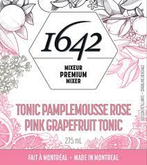 1642 Canadian Pink Grapefruit Tonic Water - 4 pack
